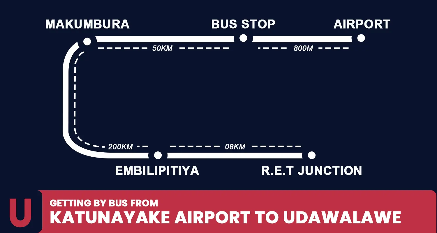 Getting by bus from Katunayake Airport to Udawalawe